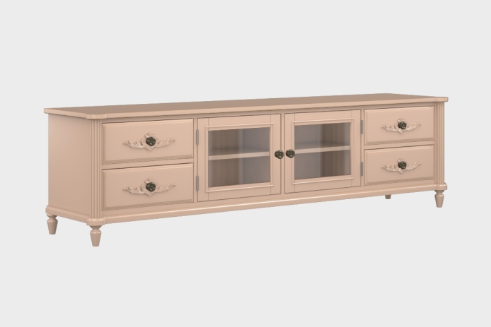 四抽双开门电视柜