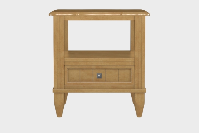 双层上隔板边几