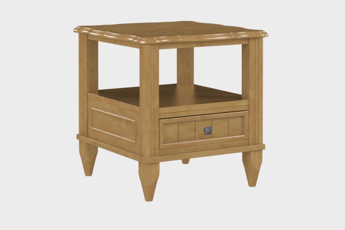 双层上隔板边几