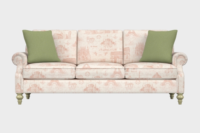 爵士款三人沙发