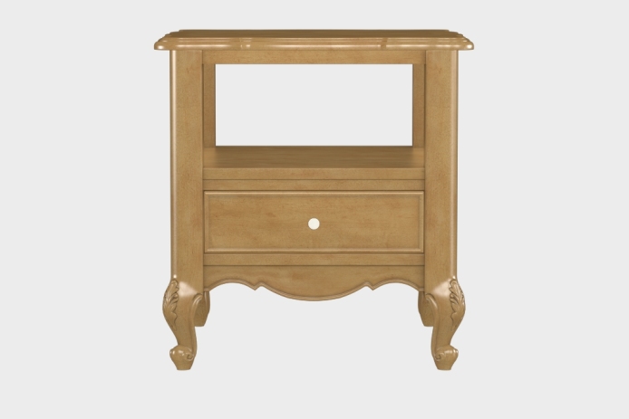 双层上隔板边几