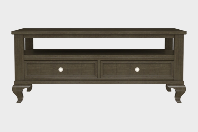 双抽上隔板茶几