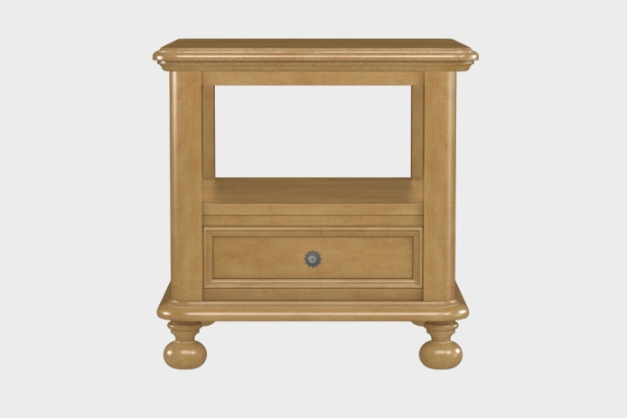 双层上隔板边几