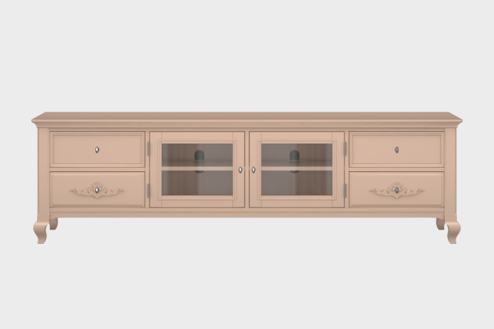 四抽双开门电视柜