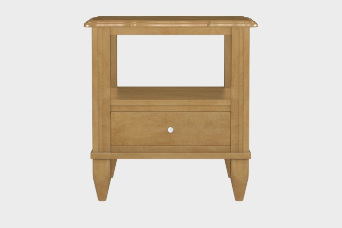 双层上隔板边几