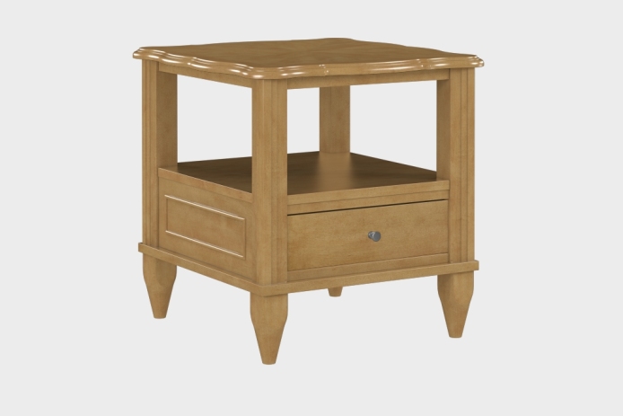 双层上隔板边几