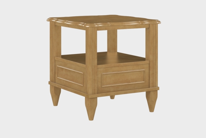 双层上隔板边几