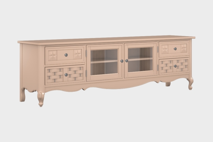 四抽双开门电视柜