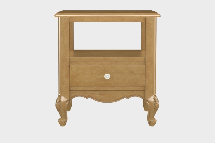 双层上隔板边几