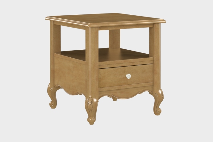 双层上隔板边几