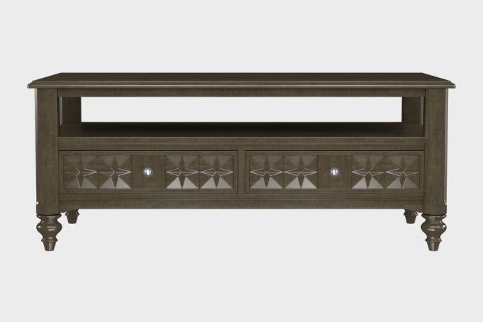 双抽上隔板茶几