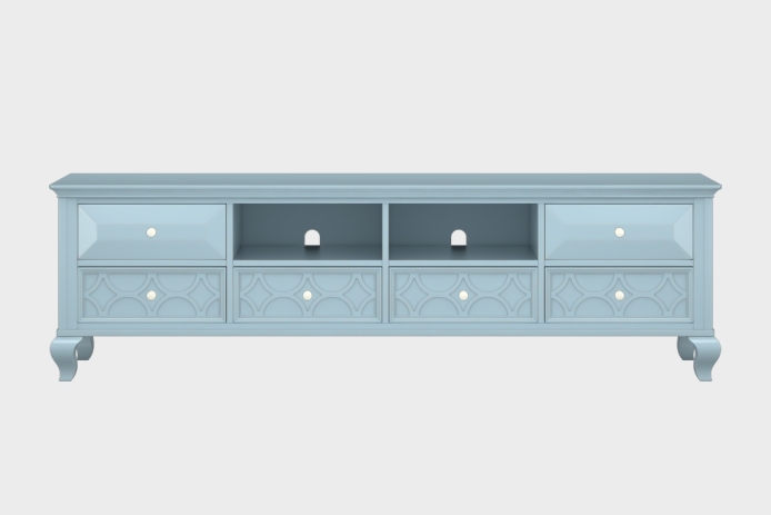 六抽双隔板电视柜