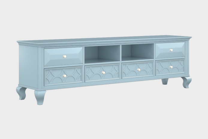 六抽双隔板电视柜