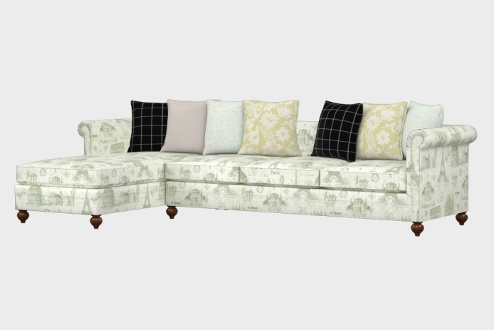 布艺-左三人+右贵妃