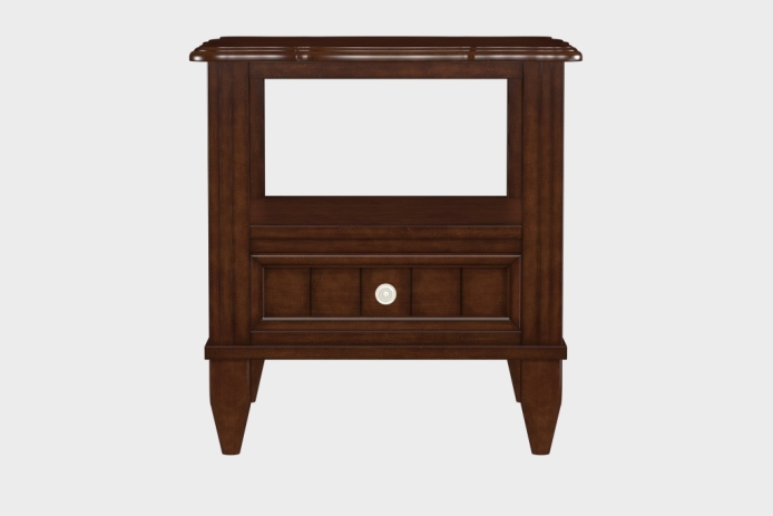 双层上隔板边几