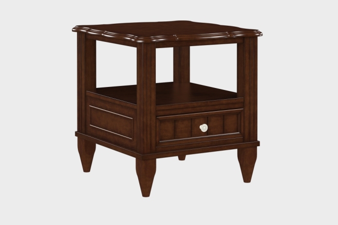 双层上隔板边几