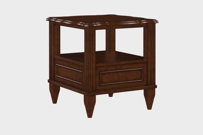 双层上隔板边几