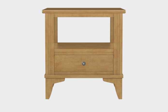 双层上隔板边几