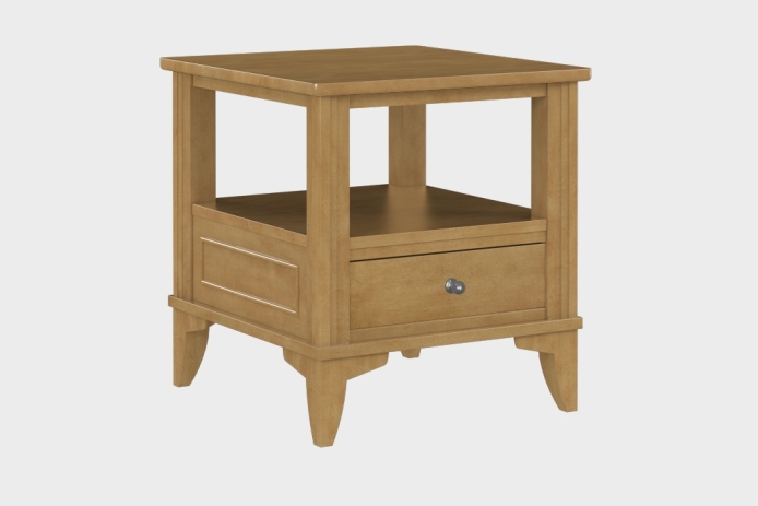 双层上隔板边几