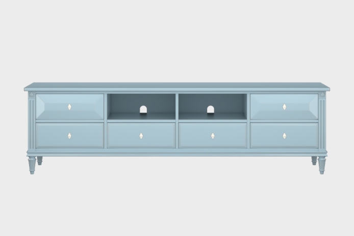 六抽双隔板电视柜