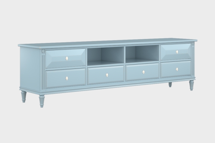 六抽双隔板电视柜