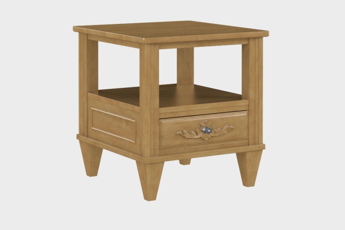 双层上隔板边几