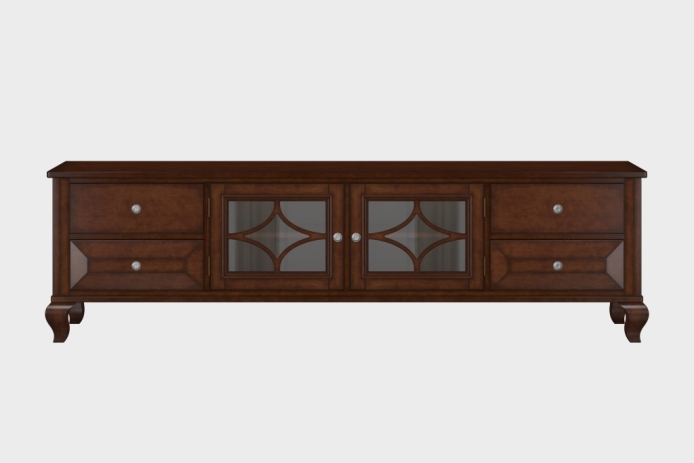 四抽双开门电视柜