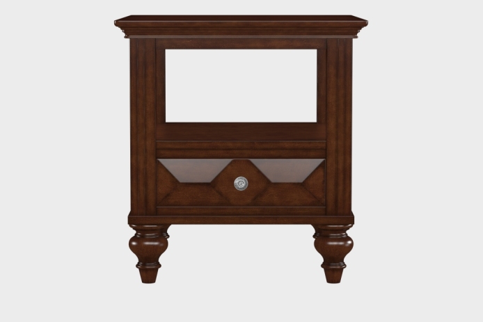 双层上隔板边几