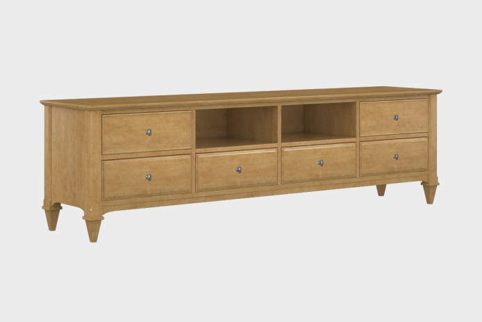 六抽双隔板电视柜