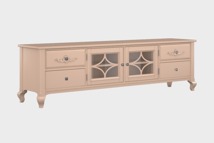 四抽双开门电视柜