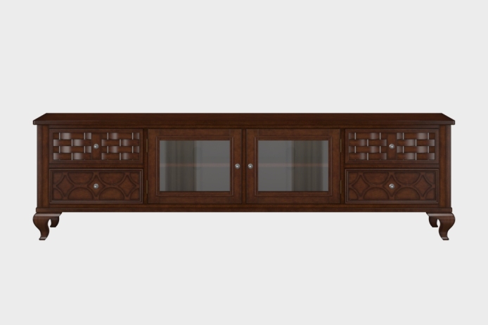 四抽双开门电视柜