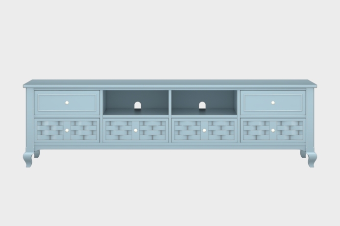 六抽双隔板电视柜