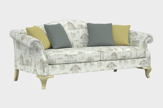 羽翼款三人沙发