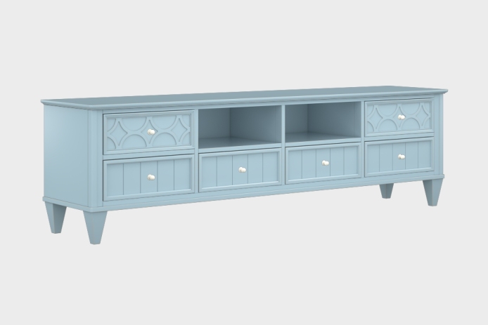 六抽双隔板电视柜