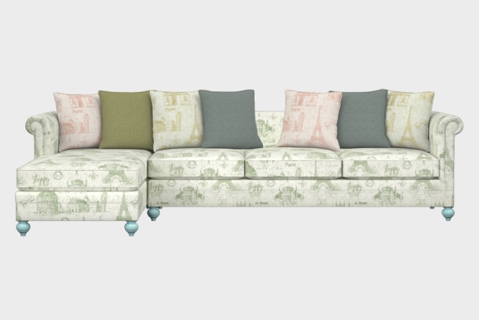 布艺-左三人+右贵妃