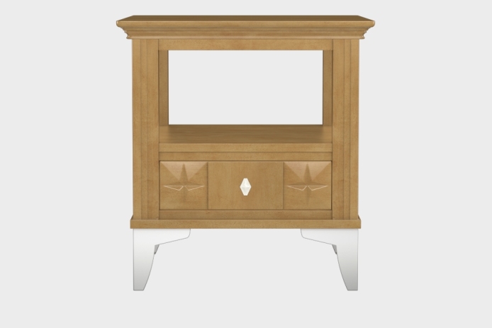 双层上隔板边几