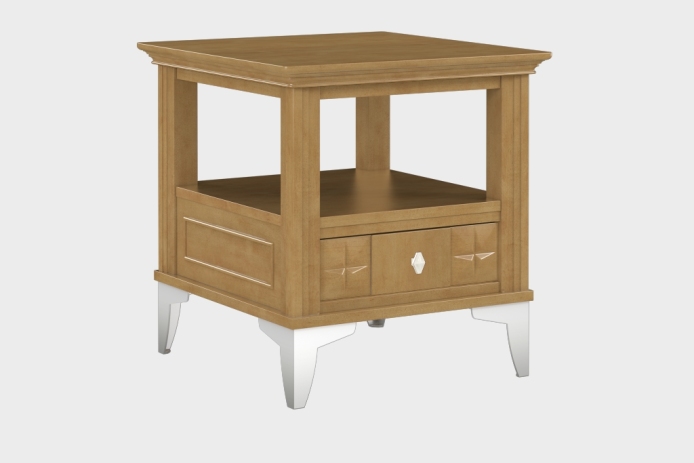 双层上隔板边几