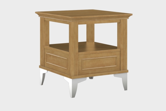 双层上隔板边几