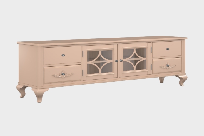 四抽双开门电视柜