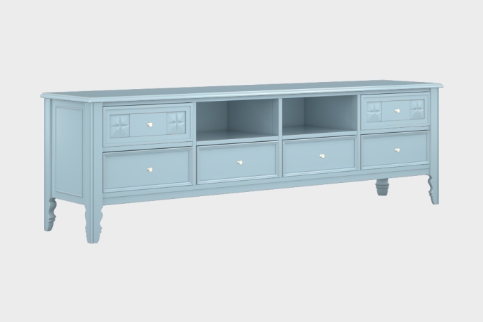 六抽双隔板电视柜