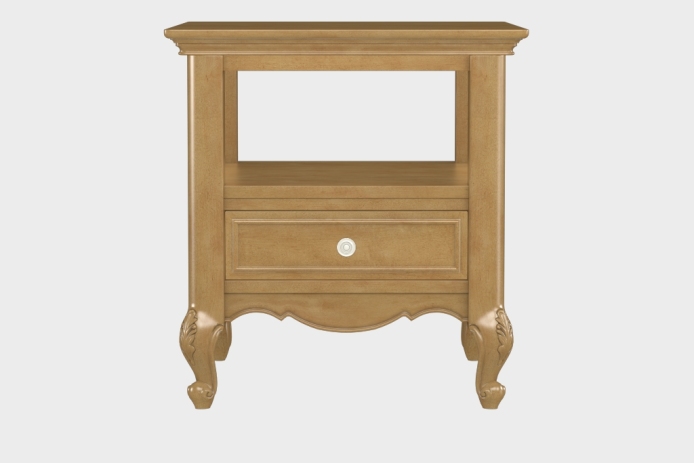 双层上隔板边几