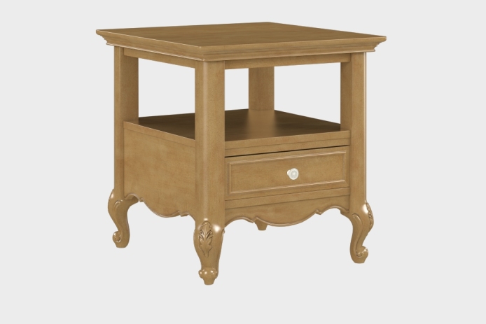 双层上隔板边几