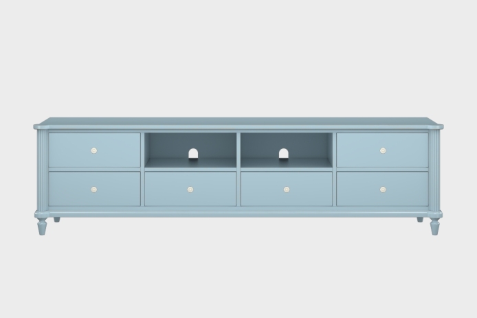 六抽双隔板电视柜