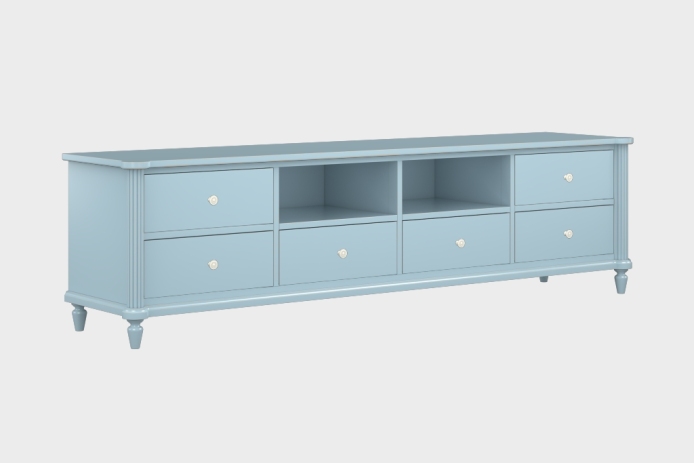 六抽双隔板电视柜