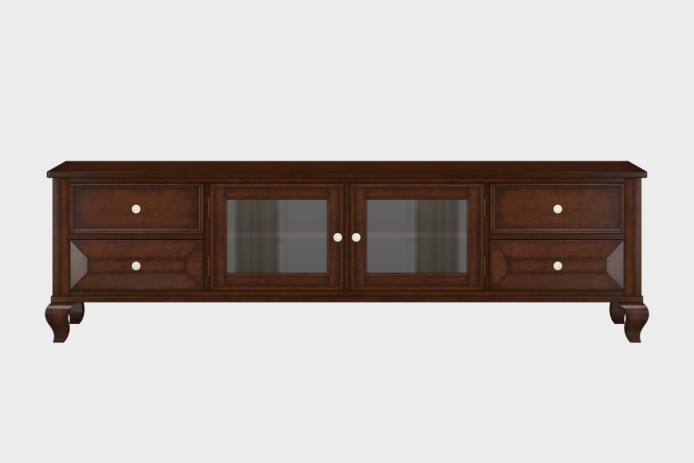 四抽双开门电视柜