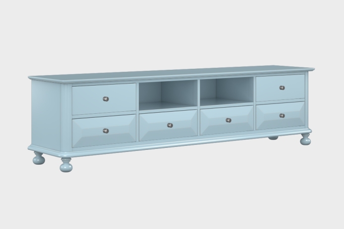 六抽双隔板电视柜