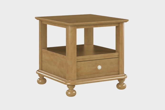 双层上隔板边几