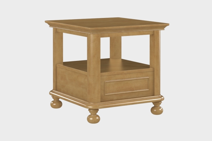 双层上隔板边几