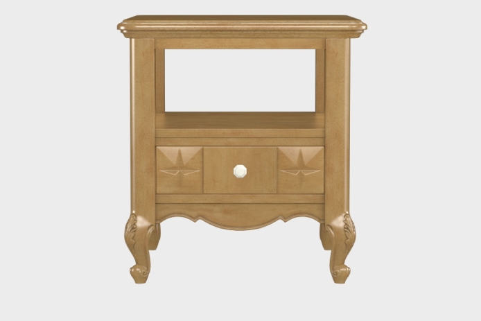 双层上隔板边几