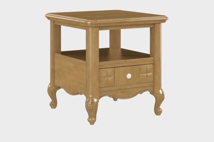 双层上隔板边几